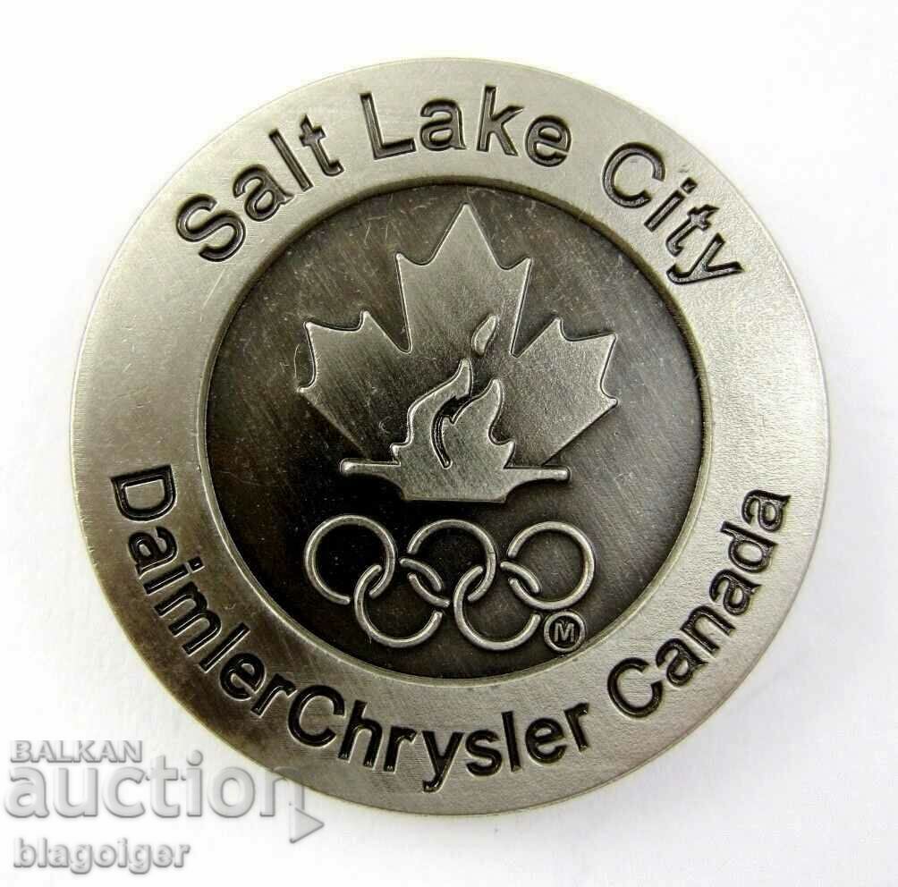 CANADIAN OLYMPIC BADGE-CHRYSLER SPONSOR