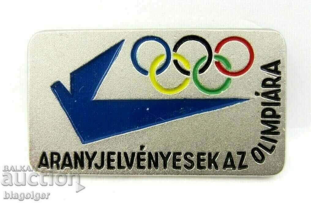 OLYMPIC BADGE-HUNGARY-OLYMPIC COMMITTEE-OLD BADGE