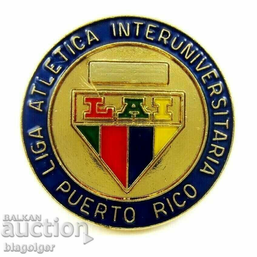 UNIVERSITY SPORTS - PUERTO RICO - RARE SIGN