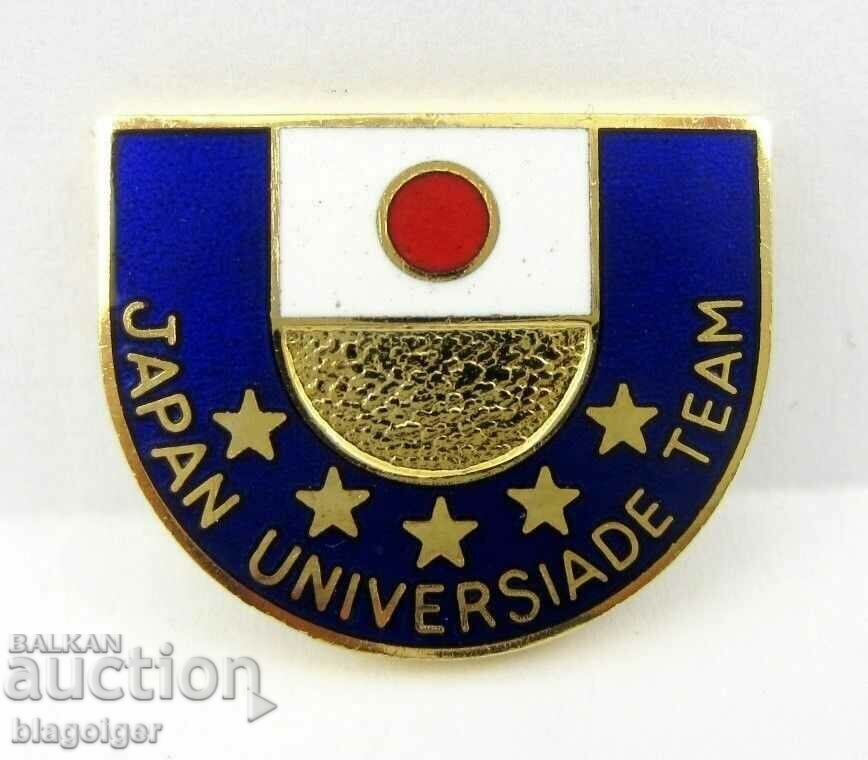 UNIVERSIAD-1961-VECHI JAPONIA BADGE-SMALT-TOP