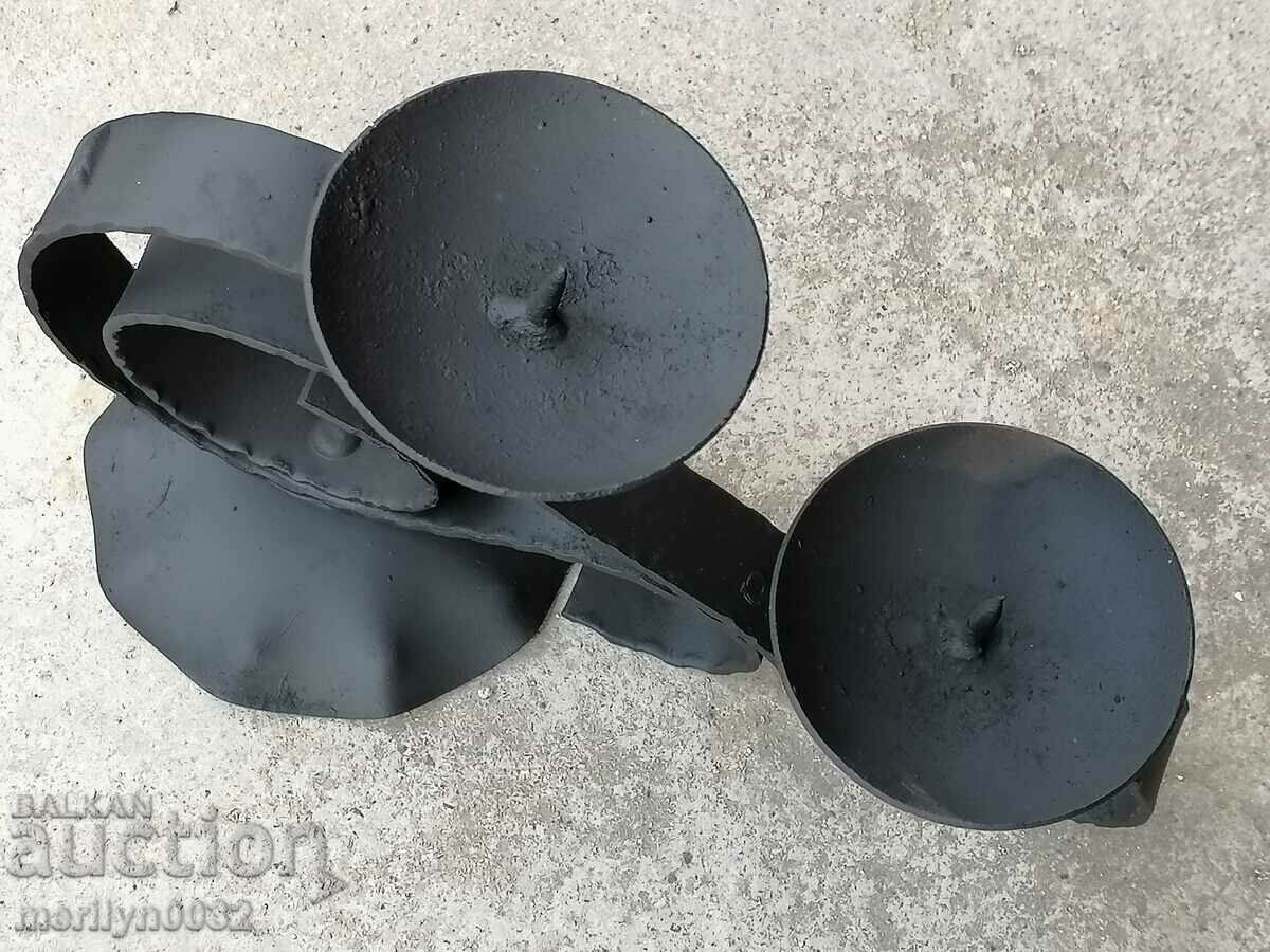 Delivery of Old forged candlestick, candle, candelabra Delivery of Old forged candlestick, candle, candelabra