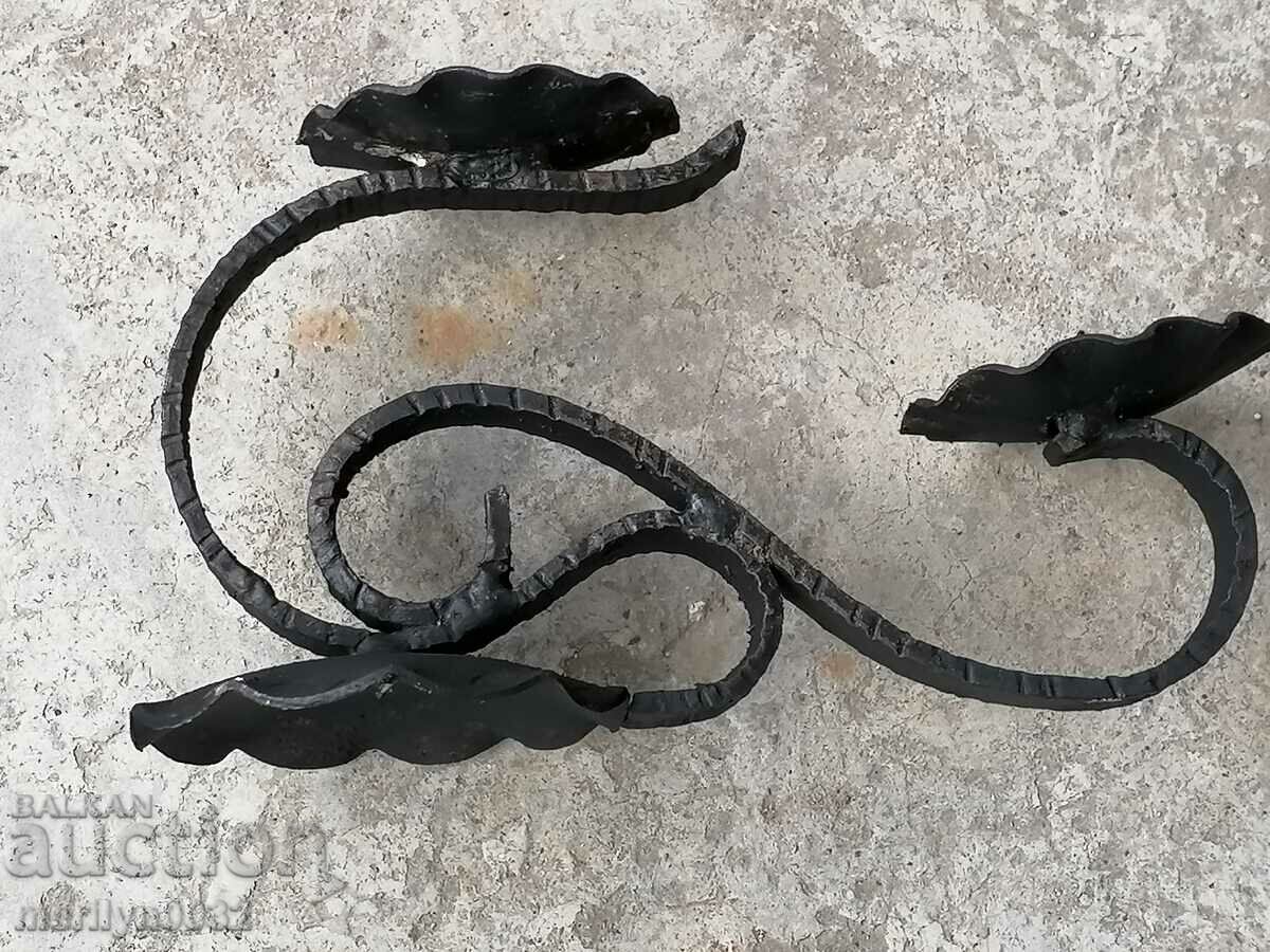 Old forged candlestick, candle, candelabra - 5 Old forged candlestick, candle, candelabra - 5