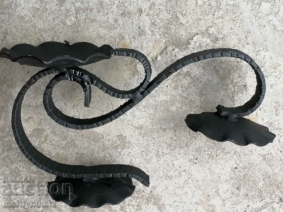 Old forged candlestick, candle, candelabra - 6 Old forged candlestick, candle, candelabra - 6