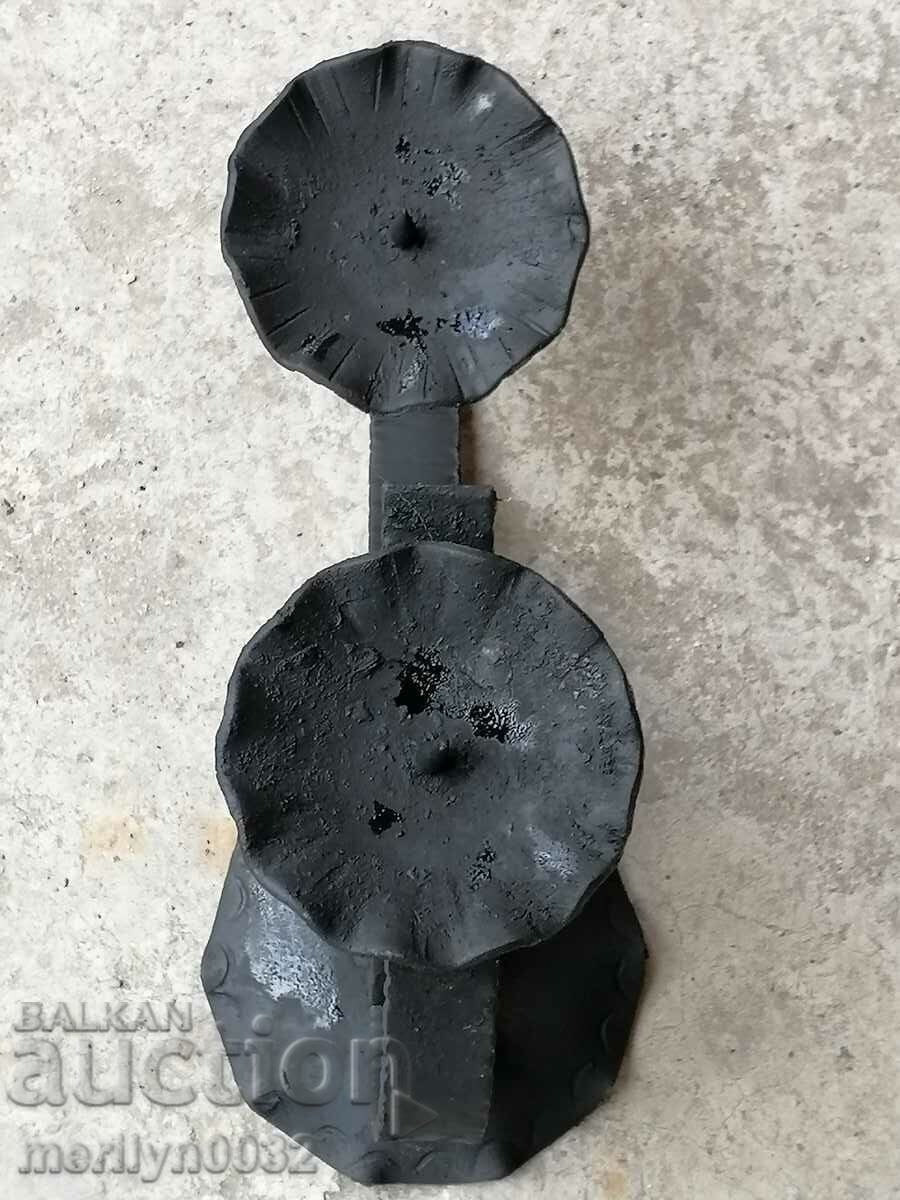 Old forged candlestick, candle, candelabra - 7 Old forged candlestick, candle, candelabra - 7