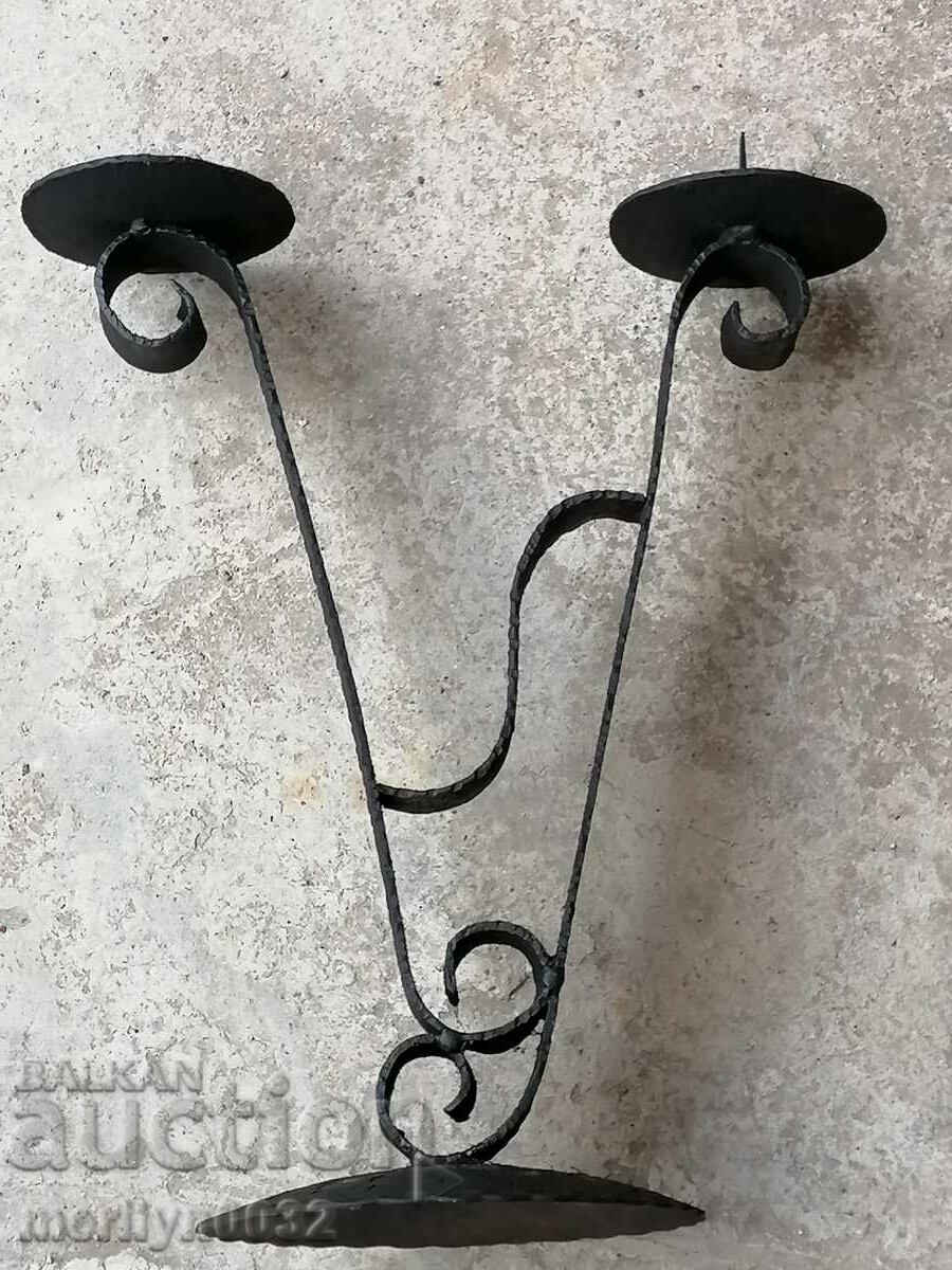 Παλιά πλαστά κηροπήγιο κεριού kandilabar - 5 Παλιά πλαστά κηροπήγιο κεριού kandilabar - 5