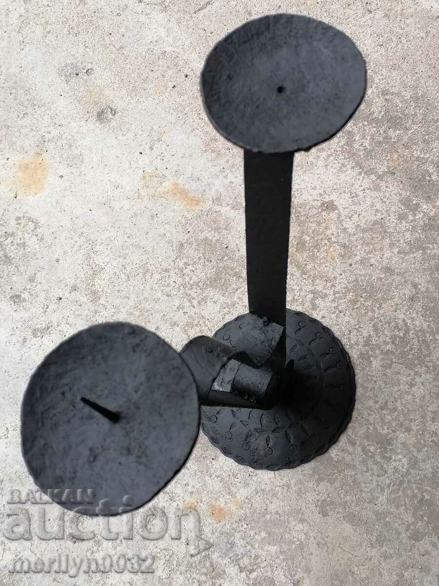 Παλιά πλαστά κηροπήγιο κεριού kandilabar - 7 Παλιά πλαστά κηροπήγιο κεριού kandilabar - 7