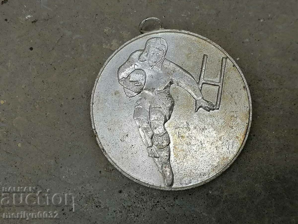 Доставка на Нагръден знак Българска Федерация Ръгби медал посребрен Доставка на Нагръден знак Българска Федерация Ръгби медал посребрен