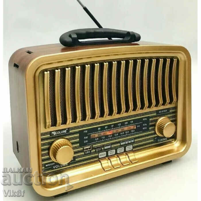 Golon RX-BT929 Bluetooth Retro Vintage Cordless Radio,Us with price 46.50 BGN | € 23.78