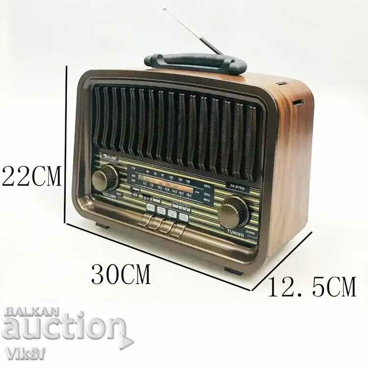 Auction  Golon RX-BT929 Bluetooth Retro Vintage Cordless Radio,Us