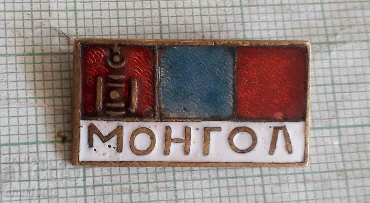 Badge - Mongolia flag