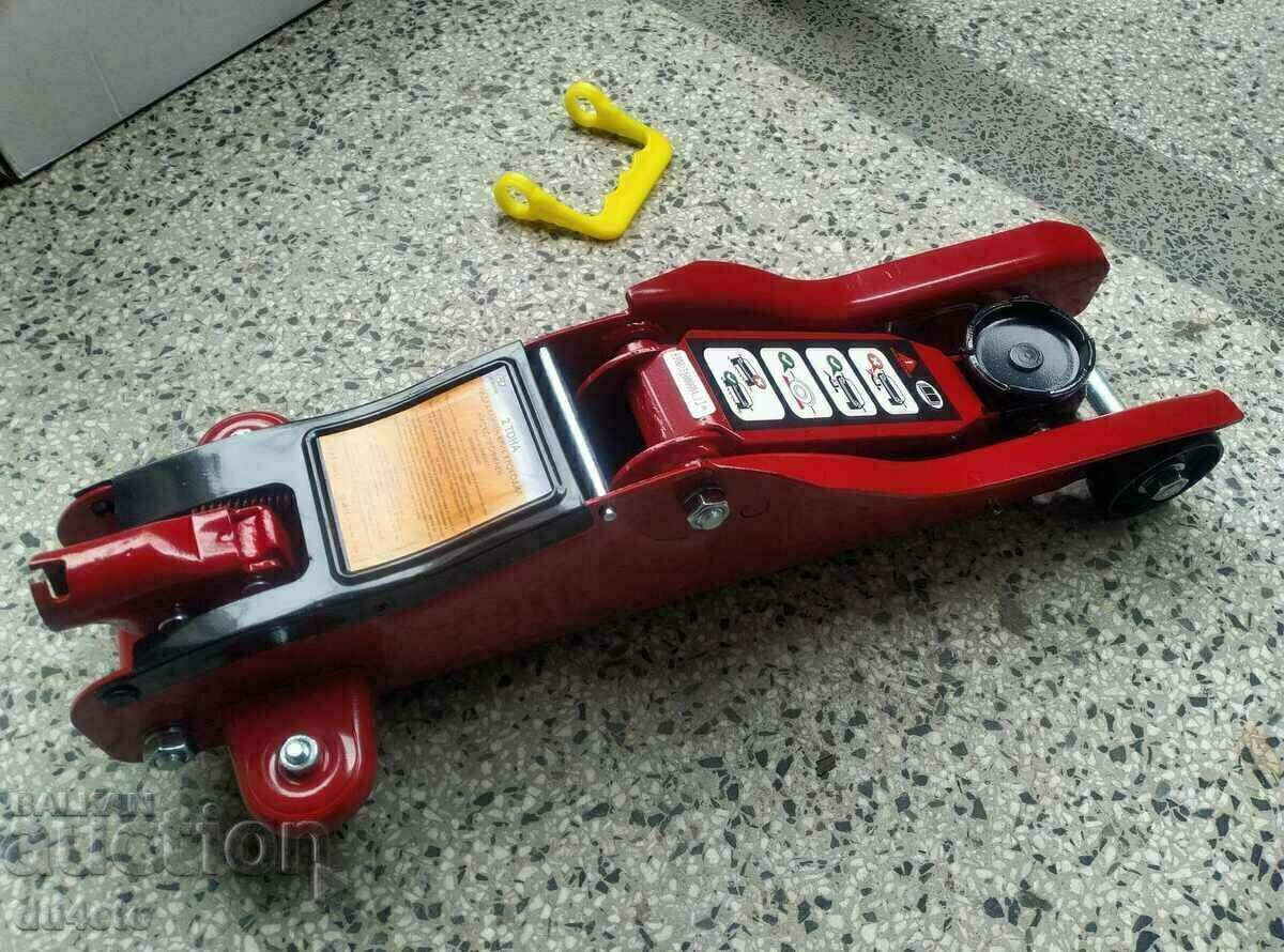 Low-profile crocodile type hydraulic jack - 2 tons of 85mm