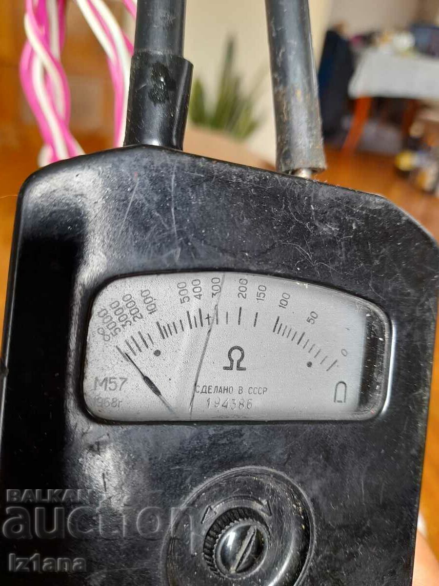 Auction Old ohm meter M57 Auction Old ohm meter M57