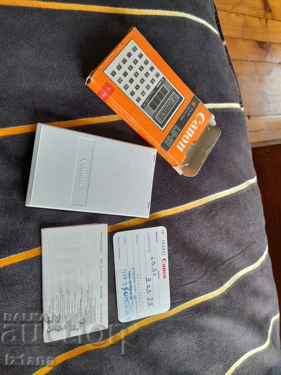 Canon LS-31 calculator with price 37.00 BGN | € 18.92