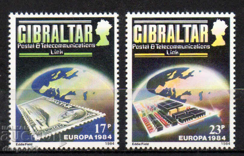 1984 Гибралтар. Европа- Пощенска и телекомуникационна връзка