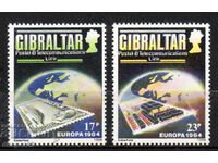 1984 Гибралтар. Европа- Пощенска и телекомуникационна връзка