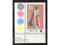 1986. Гибралтар. 60 г. от рождението на Елизабет II.