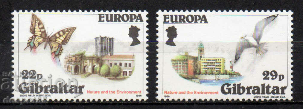 1986. Гибралтар. ЕВРОПА - Опазване на природата.
