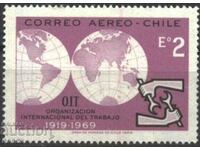 Pure mark International Labor Organization 1969 from Chile