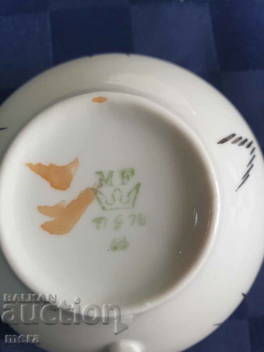 Livrarea Set triplu din portelan pentru cafea, ceai