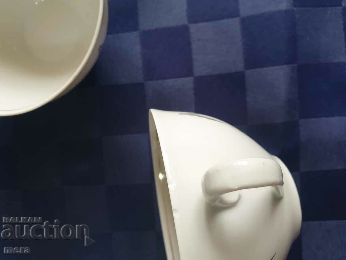 Set triplu din portelan pentru cafea, ceai - 5