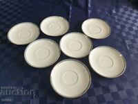 Porcelain saucers - 7 pieces - Bavaria