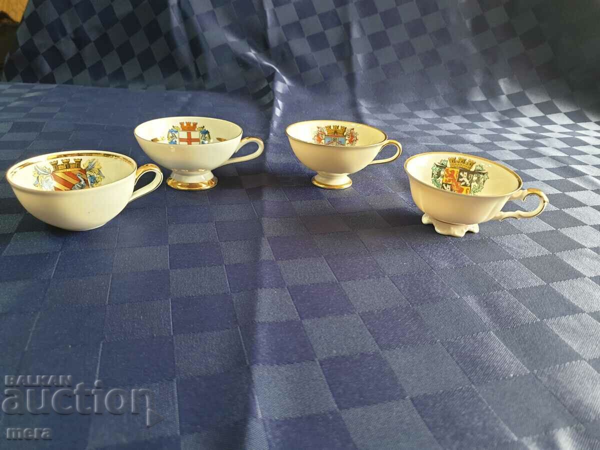 A collectible porcelain set of four
