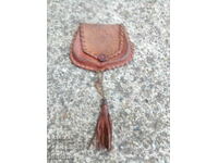 Old leather coin purse