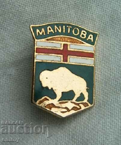 Значка - герб на провинция Манитоба, Канада