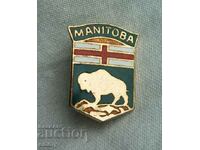 Badge - coat of arms of the province of Manitoba, Canada