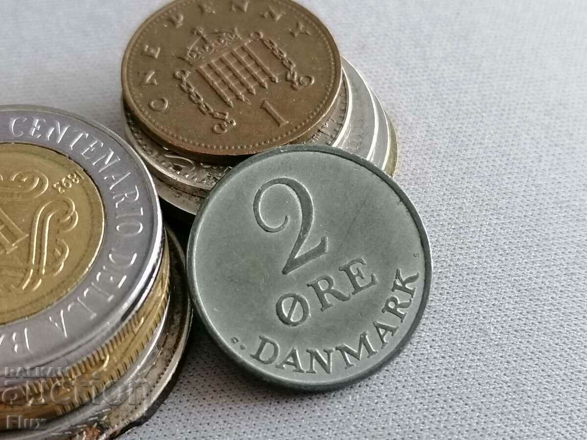 Монета - Дания - 2 оре | 1970г.