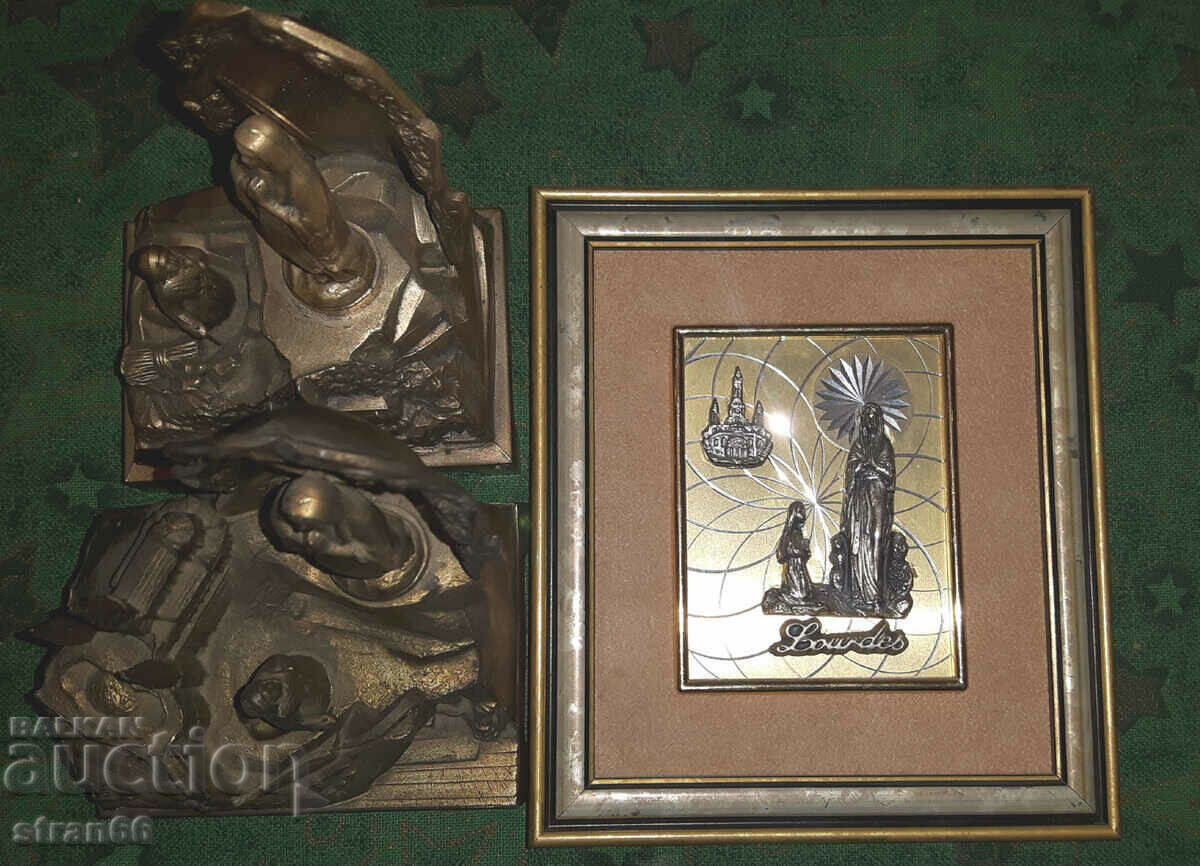 City of Lourdes /LOURDES/ - 3 Unique Bronze Objects! - 6 City of Lourdes /LOURDES/ - 3 Unique Bronze Objects! - 6