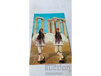 Greek Costumes Evzons Postcard