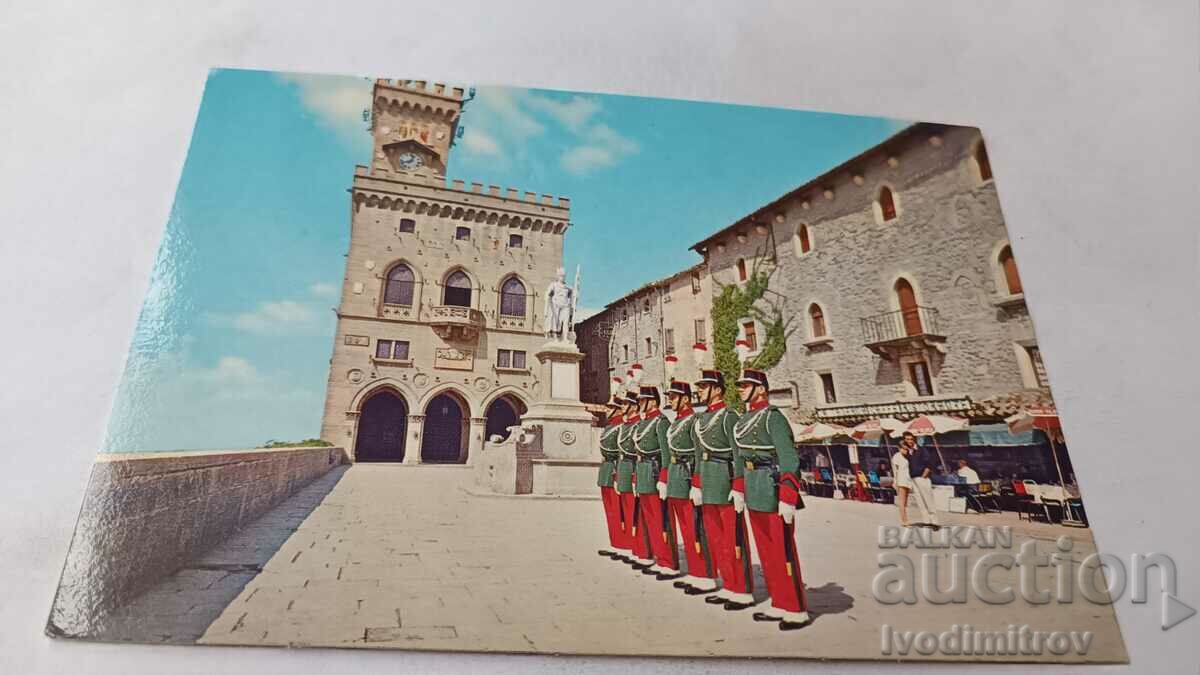 Postcard San Marino Government Palace