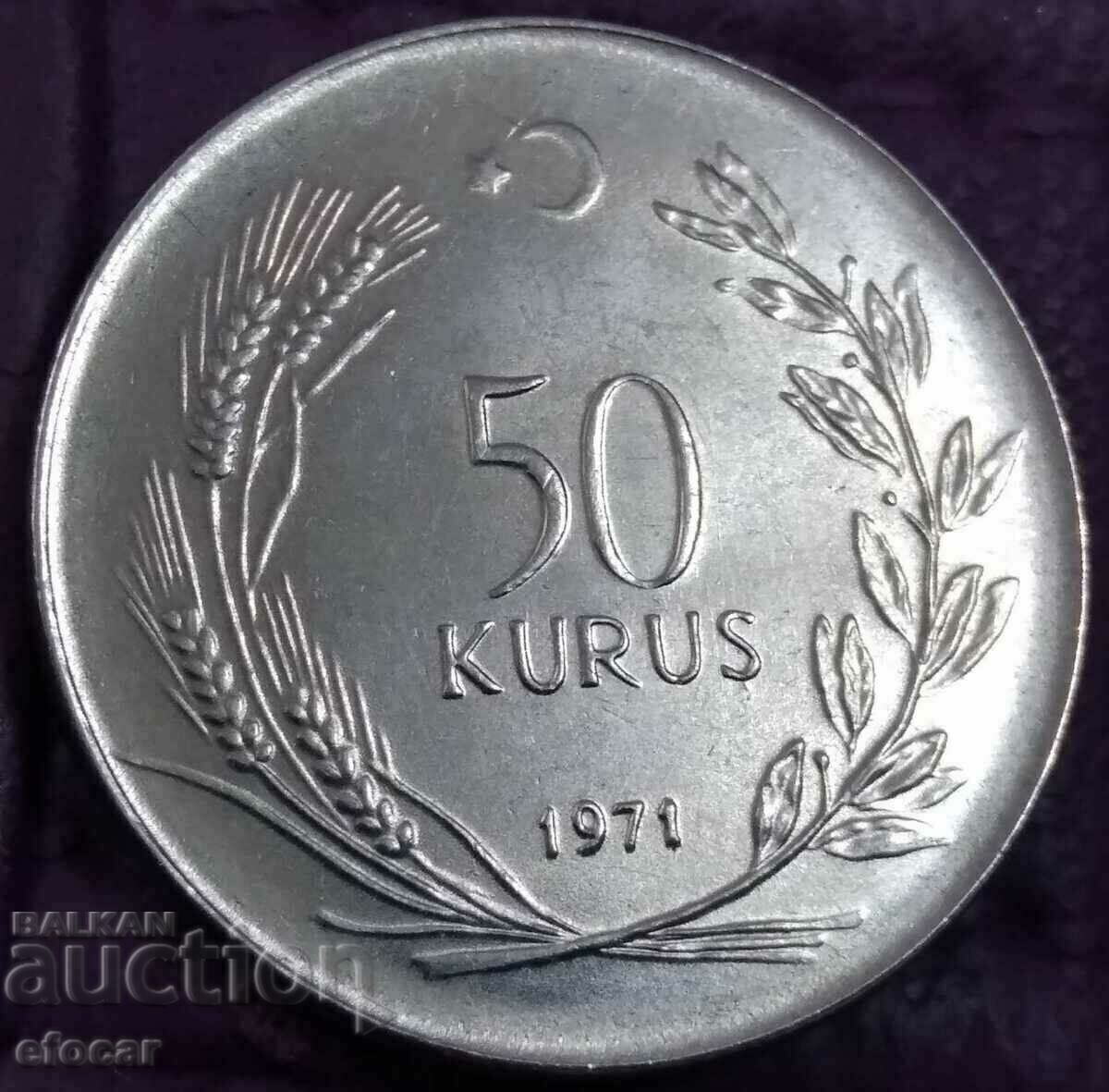 50 kuruş Republic of Turkey 1971 with price 3.00 BGN | € 1.53 50 kuruş Republic of Turkey 1971 with price 3.00 BGN | € 1.53