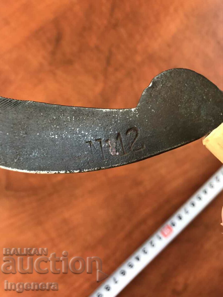 SICKLE ANTIQUE TOOL KOSHER ORNAMENTED #12 - 6 SICKLE ANTIQUE TOOL KOSHER ORNAMENTED #12 - 6