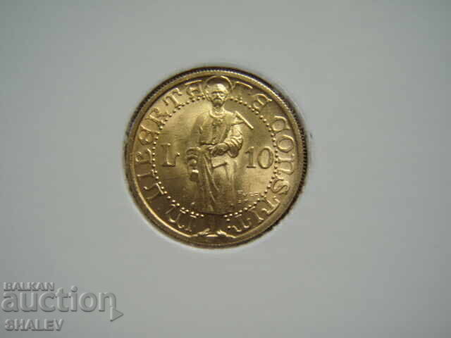Delivery of 10 Lire 1925 San Marino - AU/Unc (gold)