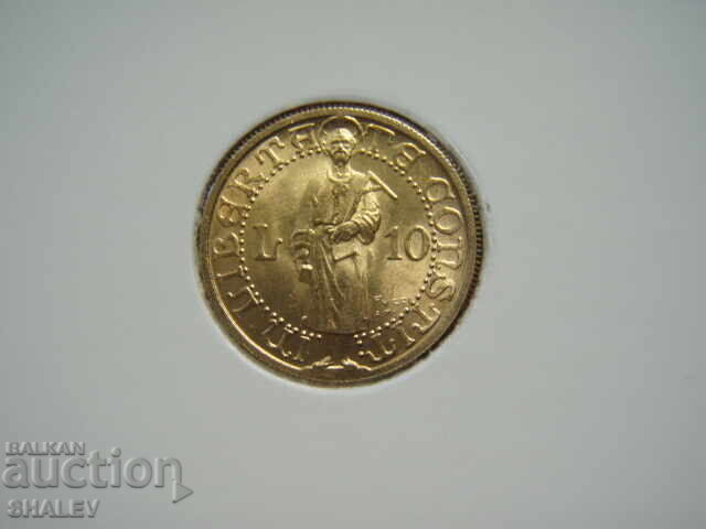 10 Lire 1925 San Marino - AU/Unc (gold) 10 Lire 1925 San Marino - AU/Unc (gold)