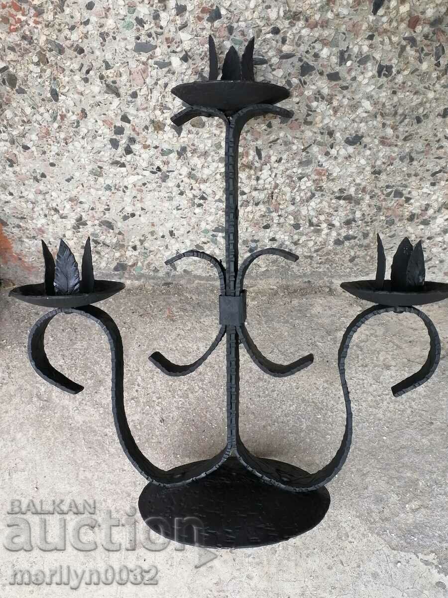 Old forged candlestick, candle, candelabra with price 41.00 BGN | € 20.96 Old forged candlestick, candle, candelabra with price 41.00 BGN | € 20.96