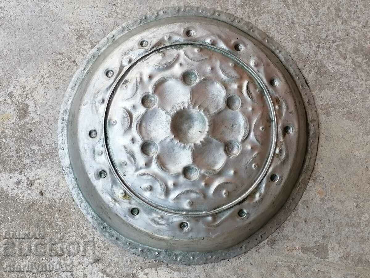 19th century Renaissance Sahan knockers in a copper panic plate - 5 19th century Renaissance Sahan knockers in a copper panic plate - 5