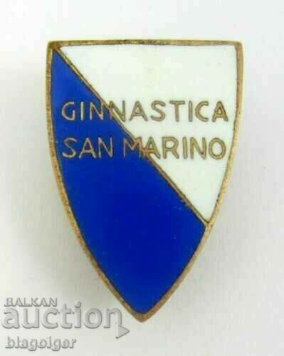 Auction OLD ITALIAN BADGE - BUTTONIERE - SAN MARINO GYMNASTICS Auction OLD ITALIAN BADGE - BUTTONIERE - SAN MARINO GYMNASTICS