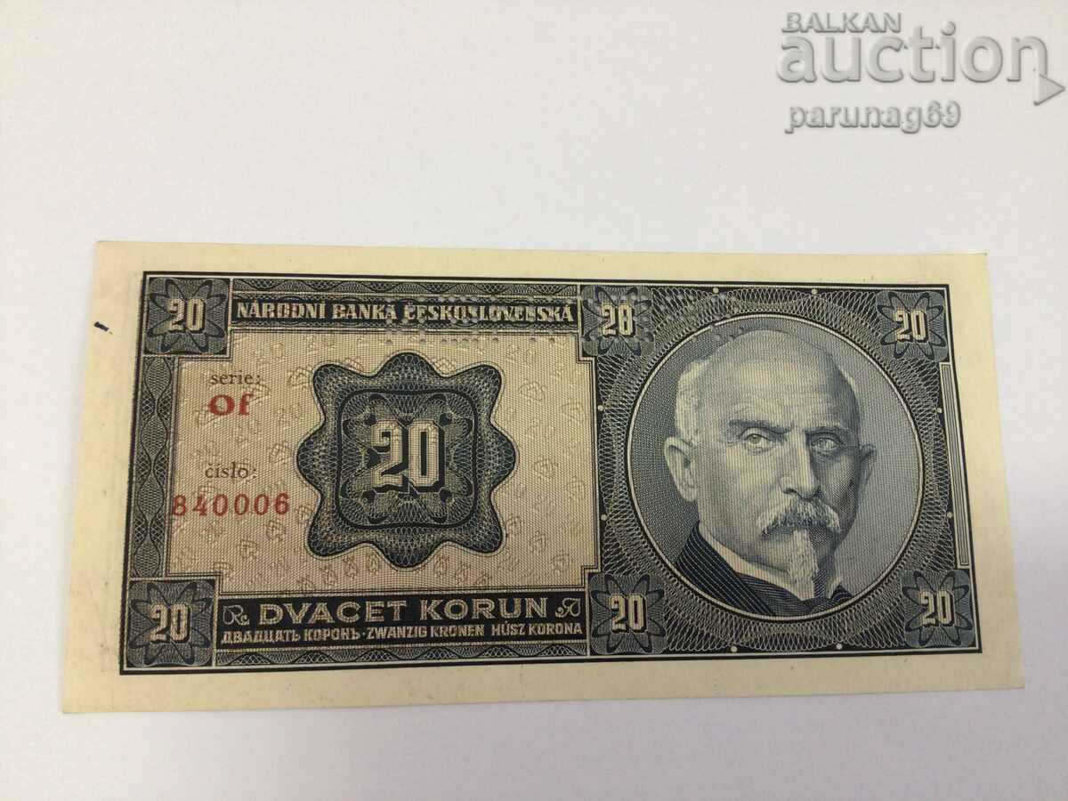 Чехословакия 20 крони СПЕСИМЕН 1926 година (АС)