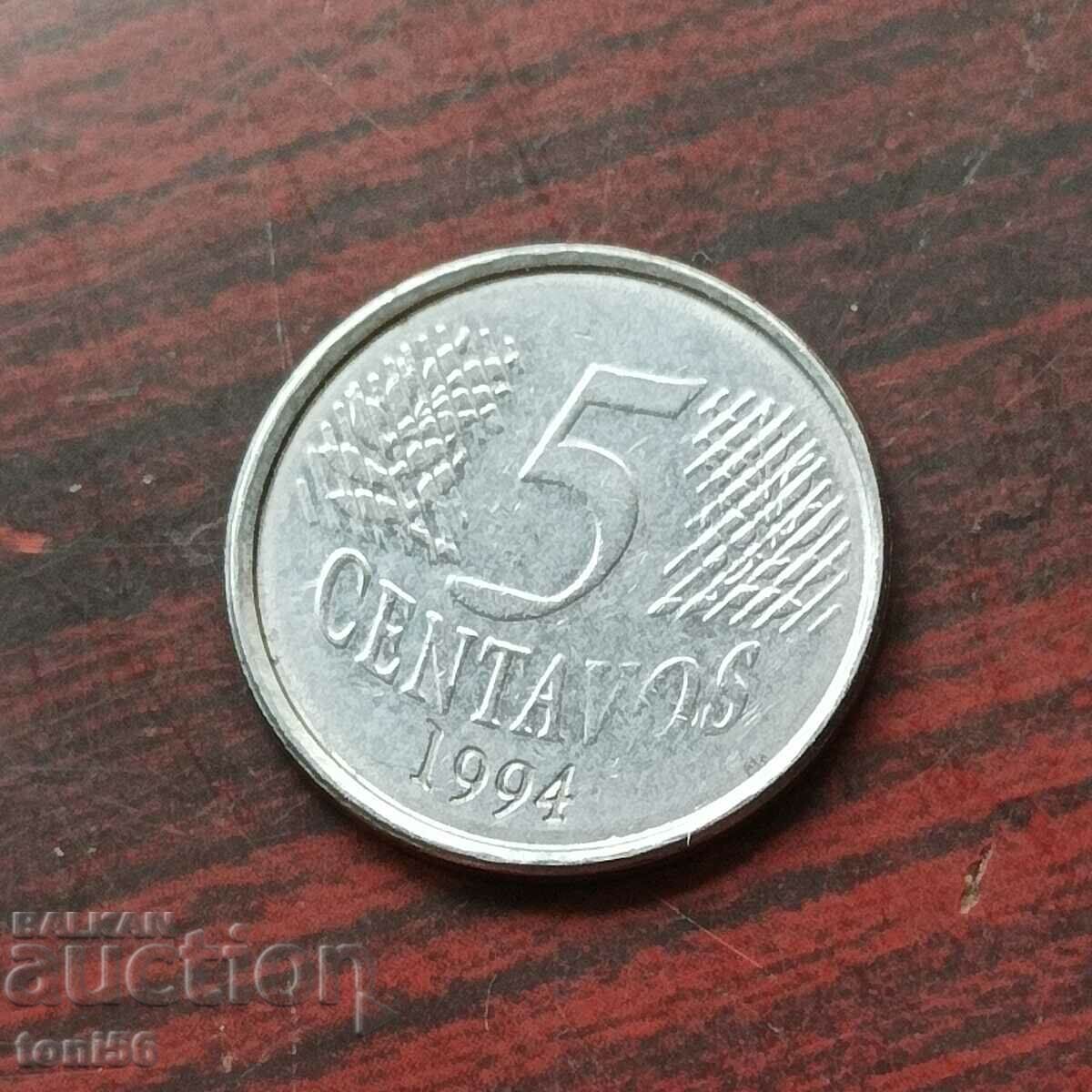 Brazil 5 centavos 1994