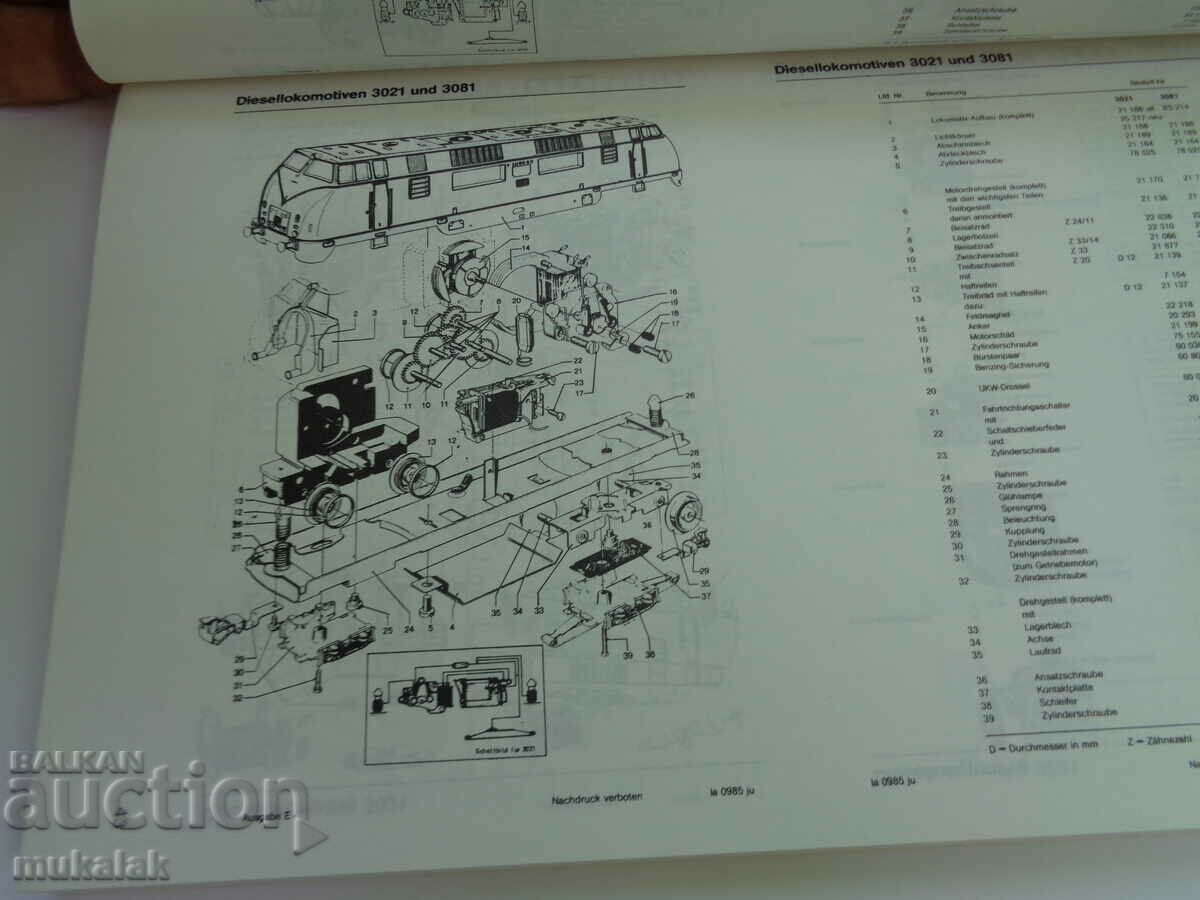 MARKLIN 1/87 MODEL RAILWAY MANUAL SPARE PARTS CATALOG - 7 MARKLIN 1/87 MODEL RAILWAY MANUAL SPARE PARTS CATALOG - 7
