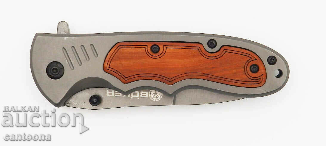 BOKER folding knife with wooden ornaments 90/225 with price 13.99 BGN | € 7.15 BOKER folding knife with wooden ornaments 90/225 with price 13.99 BGN | € 7.15