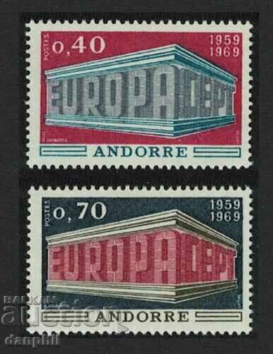 Андора Фр. 1969 Eвропа CEПT (**) чиста, неклеймована