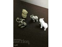 Porcelain elephant figurines