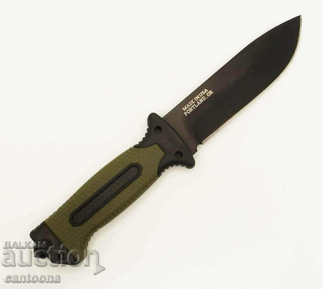 Tactical knife with magnesium lighter, whistle, 135x275