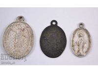 Лот от 3 бр. старинни медальони
