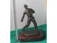 Plastic figure of a baseball player