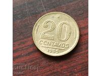 Brazilia 20 centavos 1955 UNC